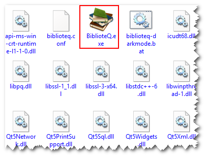Biểu tượng icon BiblioteQ
