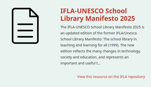 Tuyên ngôn Thư viện Trường học IFLA – UNESCO 2025